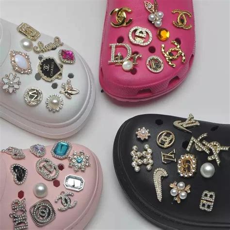 chanel inspired croc charms|chanel bling croc charms.